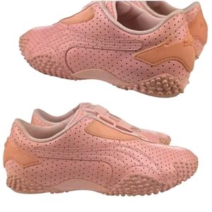 Puma  Mostro Perforated Pink Flat Sole Sneakers. Size 7,5